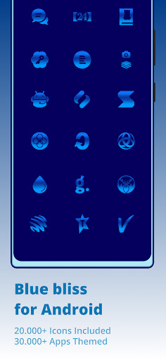 Sapphire Blue - Icon Pack Screen 2