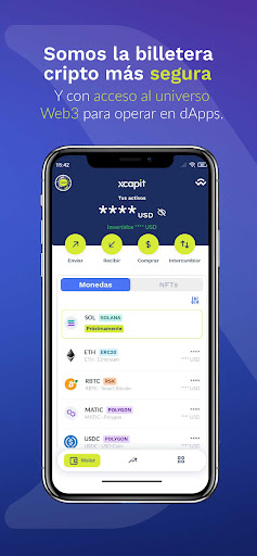 Android application xcapit screenshort