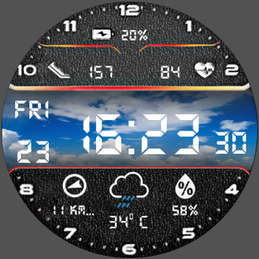 N-SPORT617 Digital Color Face logo