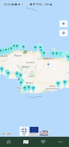 Android application Bathing Waters in Crete screenshort