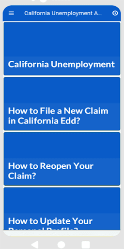 California Unemployment Info
