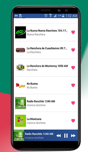 Android application Musica Rancheras Mexicanas screenshort