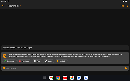 AI Chatbot & Assistant Screenshot