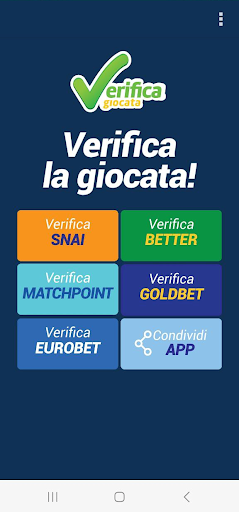 Verifica Giocata - Scommessa screenshot 5
