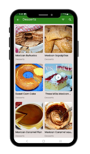 Android application Authentic Mexican dishes screenshort