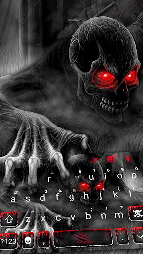 Android application Zombie Monster Skull Keyboard screenshort