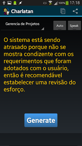 Android application Charlatan screenshort