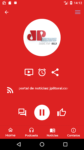 Android application Litoral - Jovem Pan News 92,3 screenshort