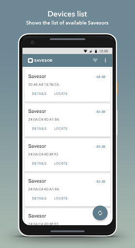Android application Savesor Tech screenshort