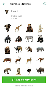 Animals Stickers 1.0 APK screenshots 2