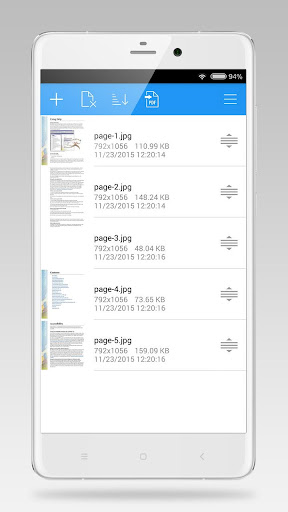 Android application Image to PDF Converter screenshort