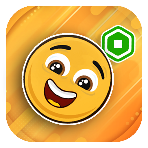 Jump Get Robux Orange Ball RBX logo