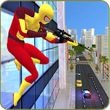 Super Spider Sniper Hero Vs Mad City Mafia Battle icon