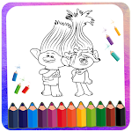 Cover Image of Download Trolls3 Coloring Book  APK