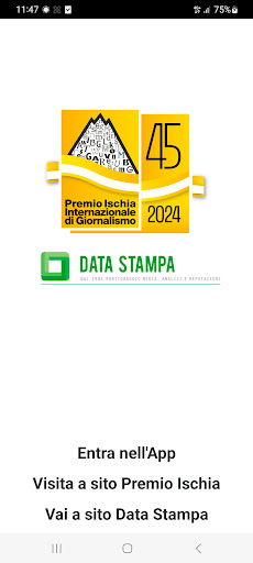Android application Data Stampa per Premio Ischia screenshort