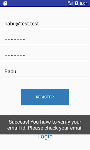 Android application Aalam Cloud screenshort