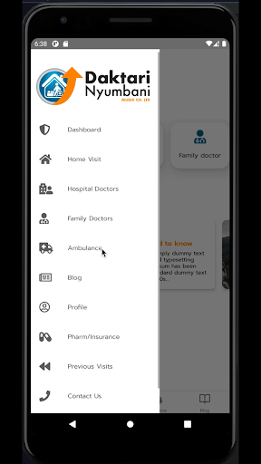 Daktari Nyumbani (Patient) Screen 2