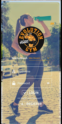 Android application EvolutionGym screenshort