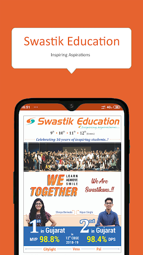 Android application Swastik Education screenshort