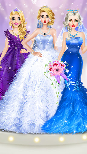Ice Princess Wedding Dress Up Stylist screenshots 2