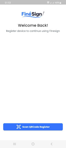 Android application FineSign screenshort