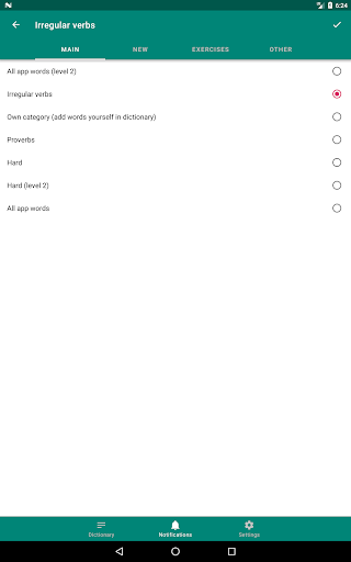 English Words Notifications