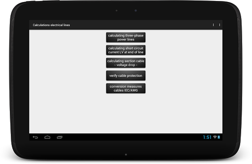 Calculations electrical lines