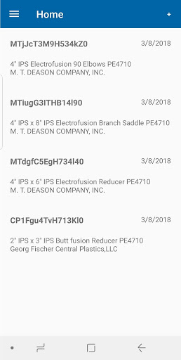 Android application GasSCAN screenshort