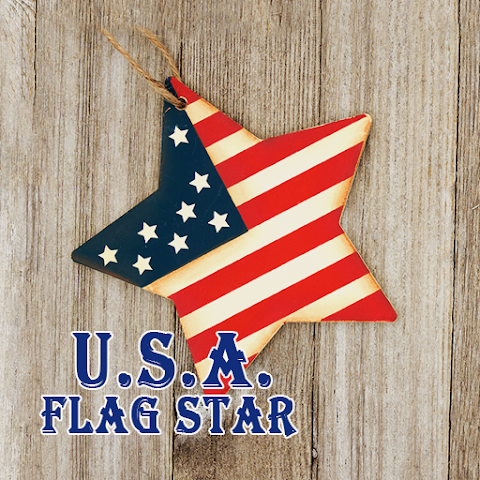 Pretty Wallpaper U.S.A. Flag Star Theme