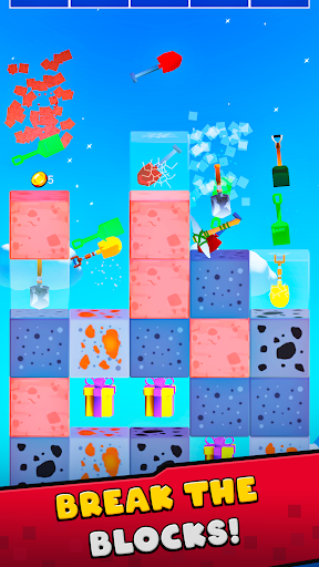 Android application Merge miner - mine and craft screenshort