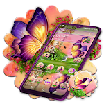 Cover Image of Descargar Butterfly Girl Nature Theme  APK