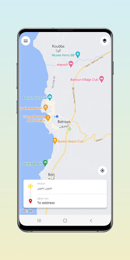Android application Take Car Taxi screenshort