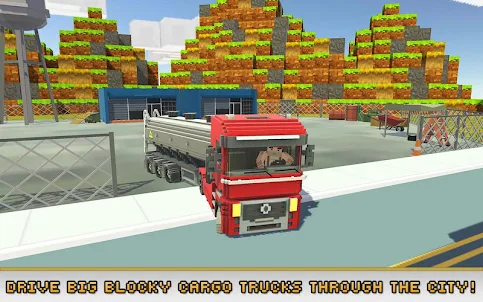 Blocky Truck Simulator 2018