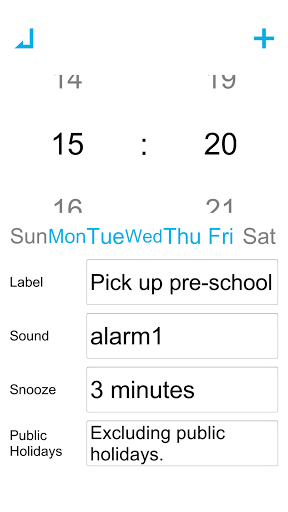 Weekdays Alarm