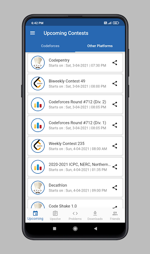CodeForces Helper Screen 2
