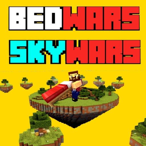 COMO JOGAR BED WARS DE PC NO CELULAR!! Server Minecraft! 