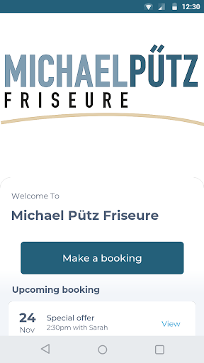 Android application Michael Pütz Friseure screenshort