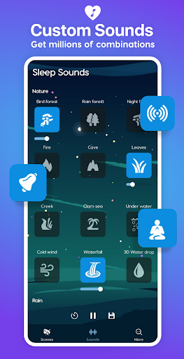 Screenshot of Sleep Sounds - relaxing music