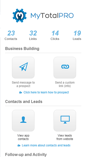 Android application MyTotalPro.io App and System screenshort