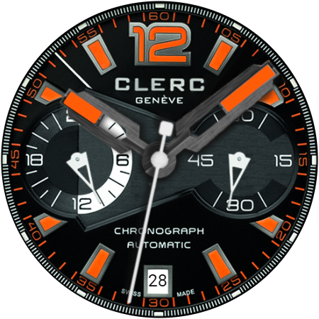 Chronograph Watch Face Q16 Screen 3