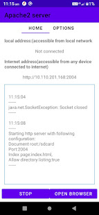 Apache2 web server : static content hosting 5.0 APK + Mod (Free purchase) for Android