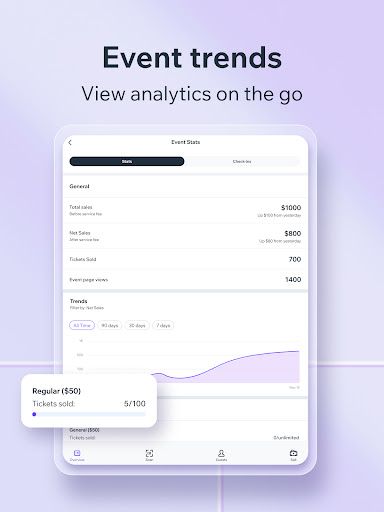 Screenshot of Check-in by Wix