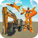 Cover Image of Descargar Robot Transform Excavator Game  APK