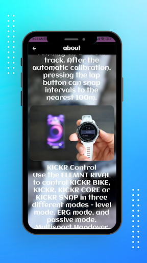 Android application rival smart watch guide screenshort