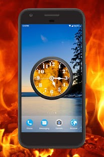 Fire Clock Live Wallpaper Screenshot