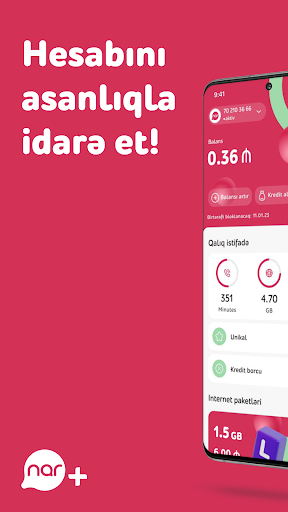 Android application Nar+ screenshort
