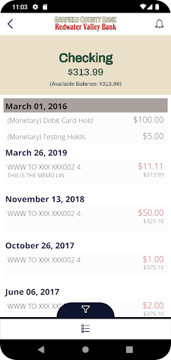 Garfield County Bank Screen 3
