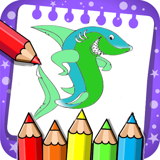 Dolphin And Shark Coloring