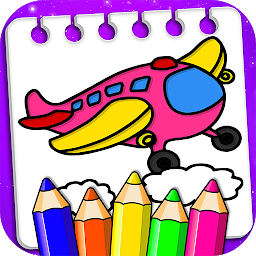 Icon image Planes Drawing & Coloring Book