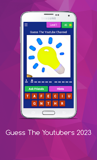 Android application GUESS THE YOUTUBERS 2023 screenshort